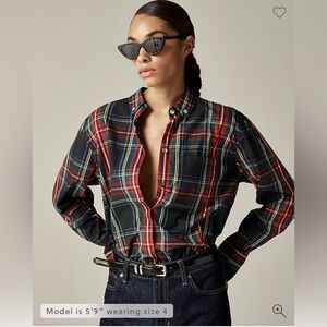 J. Crew Plaid Button Down Shirt - Red, Blue, Black